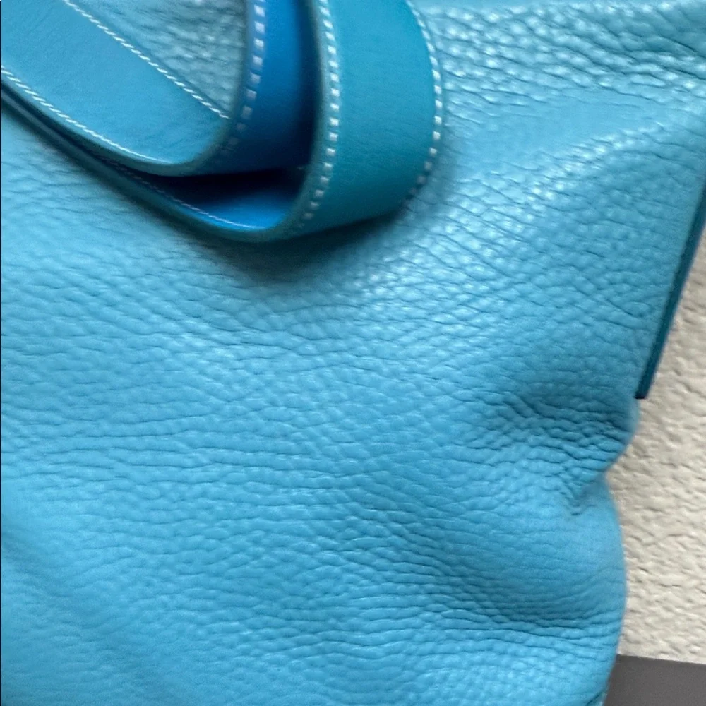 Rare Vintage Teal Blue Coach SoHo Leather Duffle